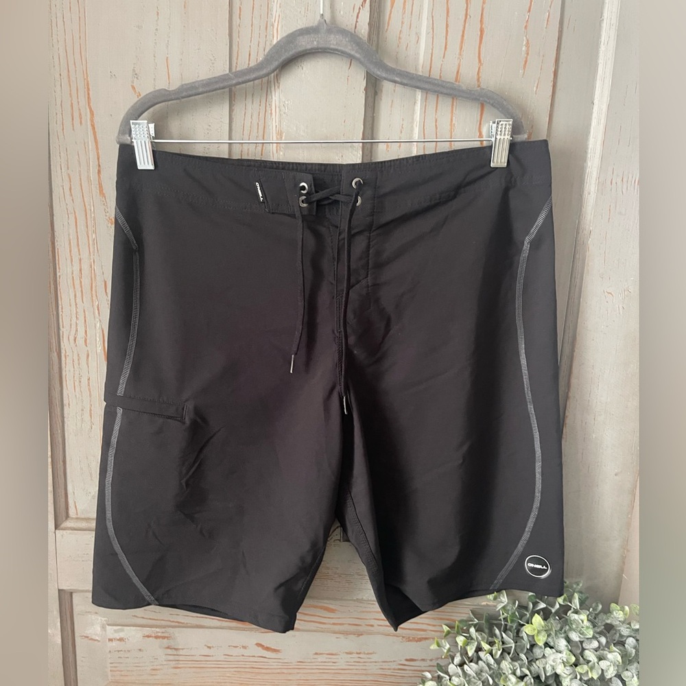O'Neill Black Board Shorts Quick-Dry Athletic Fit